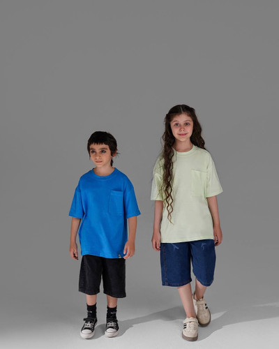 تیشرت تک دخترانه و پسرانه ساده رنگی نخ پنبه